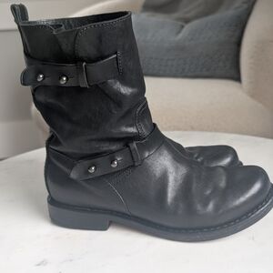 Rag & Bone Black Moto Boots Size 7